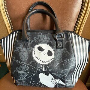 *brand new* Disney The Nightmare Before Christmas Jack Pinstripe Satchel Purse
